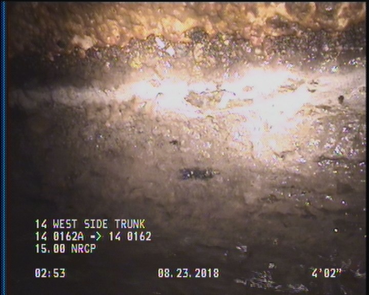 Deposits Attached Grease, 5 %of cross sectional area, from 03 to 09 o'clock, , within 8 inches of joint: YES, Start
