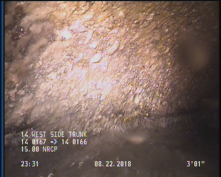 Deposits Attached Grease, 5 %of cross sectional area, from 03 to 09 o'clock, , within 8 inches of joint: YES, Start