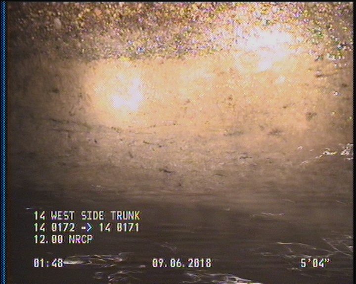 Deposits Attached Grease, 5 %of cross sectional area, from 03 to 09 o'clock, , within 8 inches of joint: YES, Start