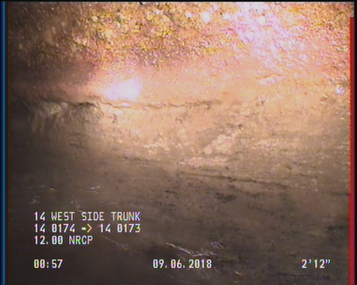 Deposits Attached Grease, 5 %of cross sectional area, from 03 to 09 o'clock, , within 8 inches of joint: YES, Start