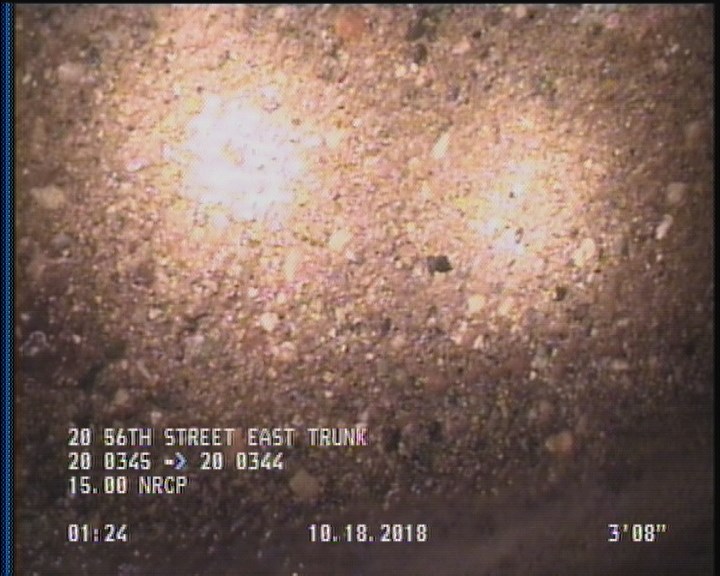 Surface Aggregate Projecting, from 08 to 04 o'clock, within 8 inches of joint: YES, Start