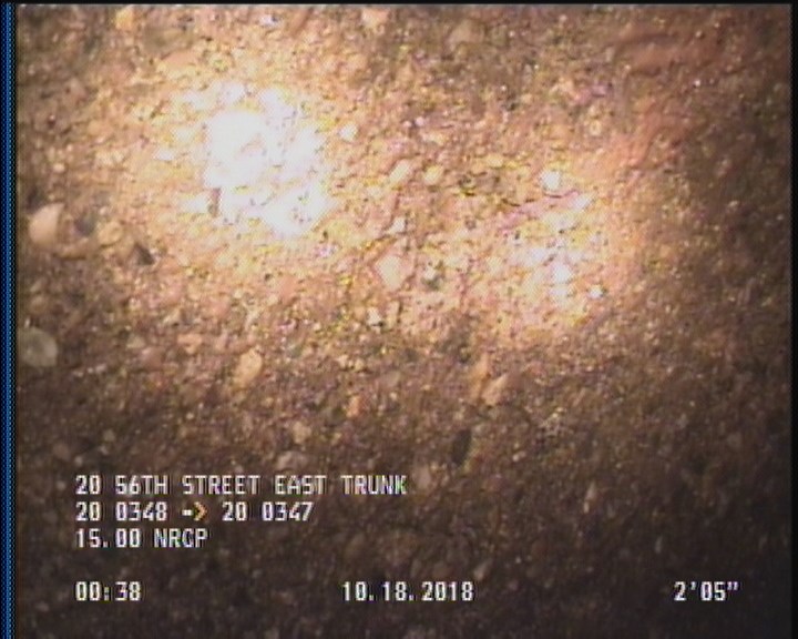 Surface Aggregate Projecting, from 08 to 04 o'clock, within 8 inches of joint: YES, Start
