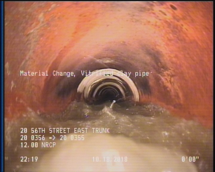 Material Change, Vitrified clay pipe