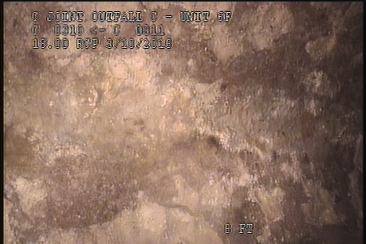 Surface Spalling, from 08 to 04 o'clock, within 8 inches of joint: YES, Start - BLISTERING PEELING CONCRETE