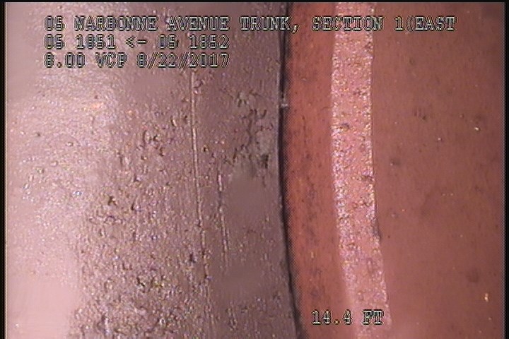 General Observation - SLIGHT OFFSET JOINTS THROUGHOUT REACH