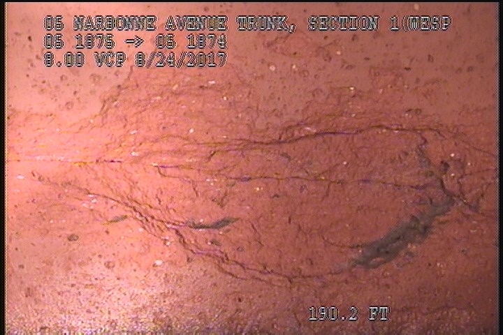 Surface Spalling, from 02 to 03 o'clock, within 8 inches of joint: NO