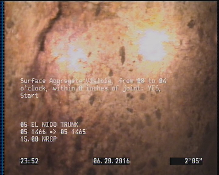 Surface Aggregate Visible, from 08 to 04 o'clock, within 8 inches of joint: YES, Start