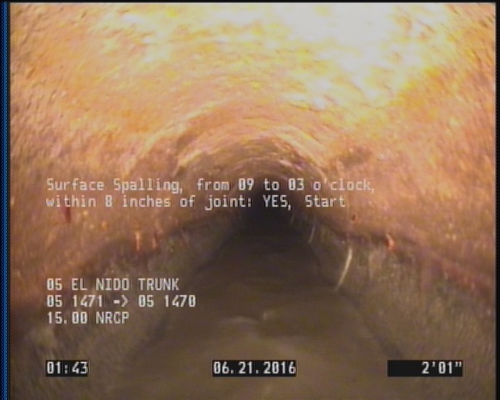 Surface Spalling, from 09 to 03 o'clock, within 8 inches of joint: YES, Start