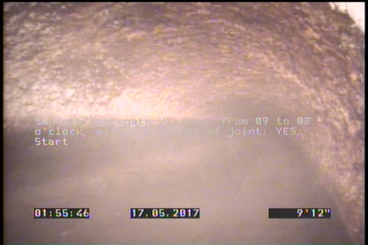 Surface Aggregate Visible, from 09 to 03 o'clock, within 8 inches of joint: YES