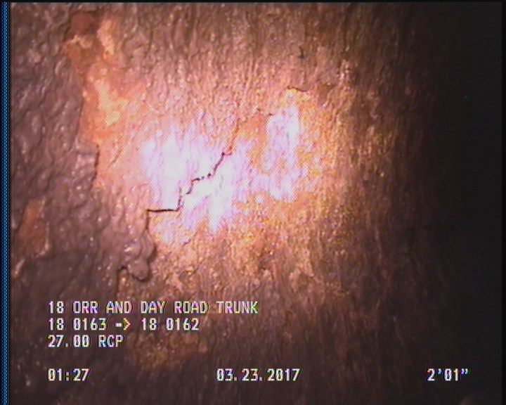 Surface Spalling, from 09 to 03 o'clock, within 8 inches of joint: YES, Start