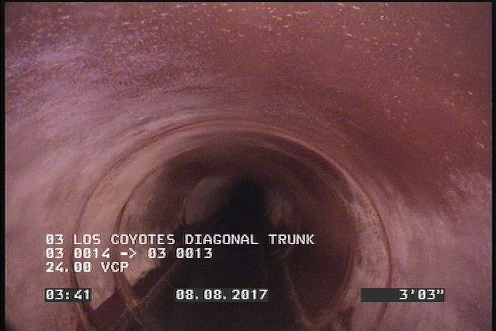Deposits Attached Grease, 5 %of cross sectional area, from 04 to 08 o'clock, , within 8 inches of joint: YES, Start