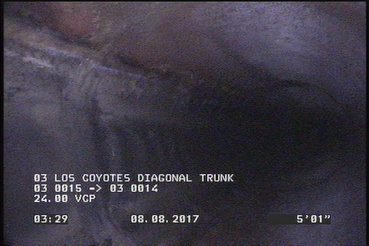 Deposits Attached Grease, 5 %of cross sectional area, from 04 to 08 o'clock, , within 8 inches of joint: YES, Start
