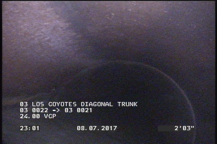Deposits Attached Grease, 5 %of cross sectional area, from 04 to 08 o'clock, , within 8 inches of joint: YES, Start