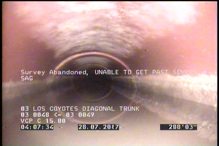 Survey Abandoned - UNABLE TO GET PAST SEVERE SAG