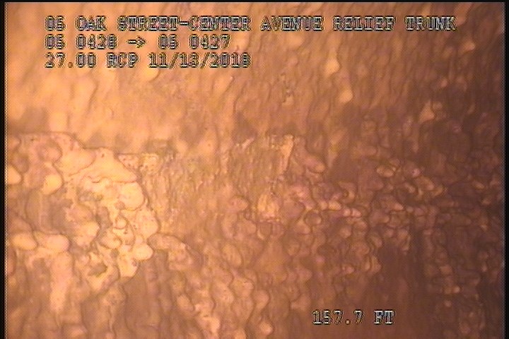 Surface Spalling, from 09 to 03 o'clock, within 8 inches of joint: YES, Start - FLAKING CONCRETE UNDE MAG COAT