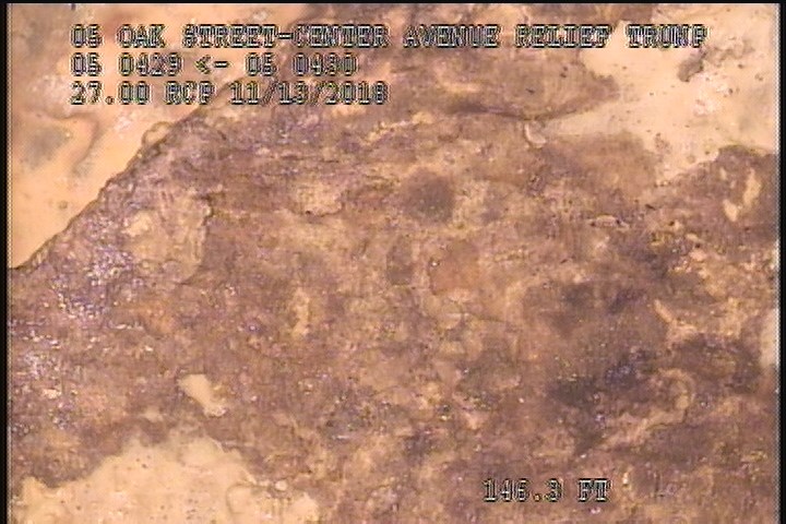 Surface Spalling, from 12 to 01 o'clock, within 8 inches of joint: NO - FLAKING CONCRETE