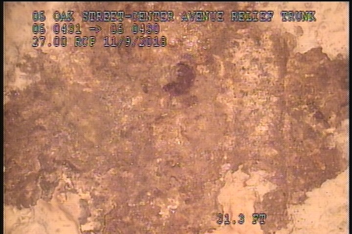 Surface Spalling, from 11 to 01 o'clock, within 8 inches of joint: YES - FLAKING CONCRETE