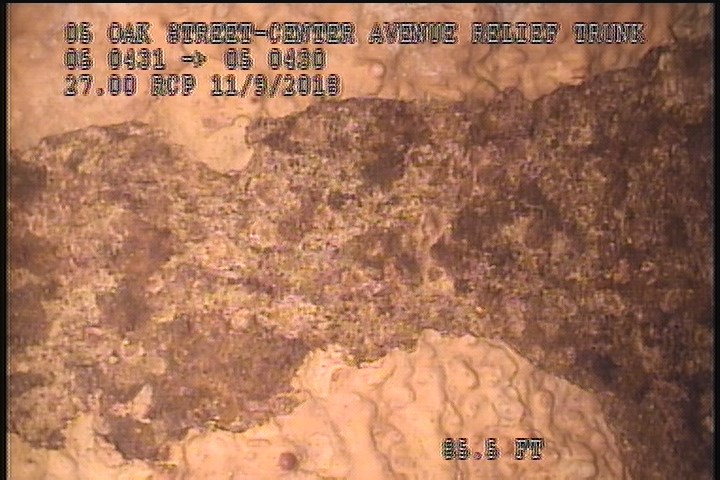 Surface Spalling, from 11 to 01 o'clock, within 8 inches of joint: NO - FLAKING CONCRETE
