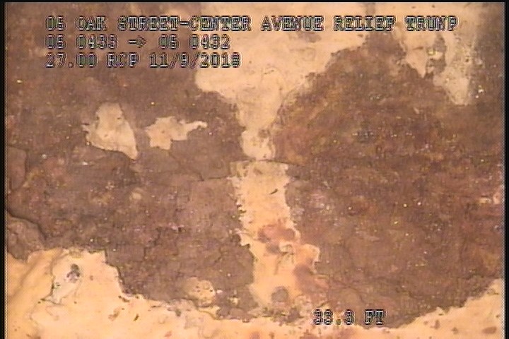 Surface Spalling, from 02 to 03 o'clock, within 8 inches of joint: NO - FLAKING CONCRETE
