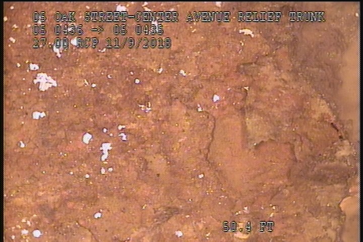 Surface Spalling, from 09 to 10 o'clock, within 8 inches of joint: NO - FLAKING CONCRETE