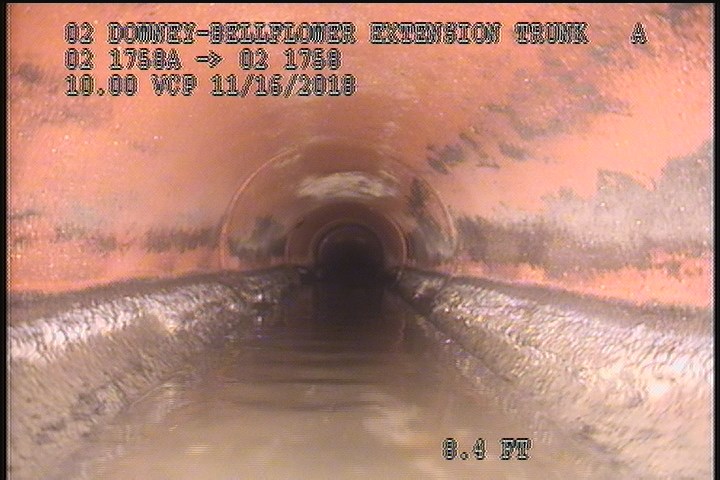 Deposits Attached Grease, 5 %of cross sectional area, from 04 to 08 o'clock, , within 8 inches of joint: YES, Start