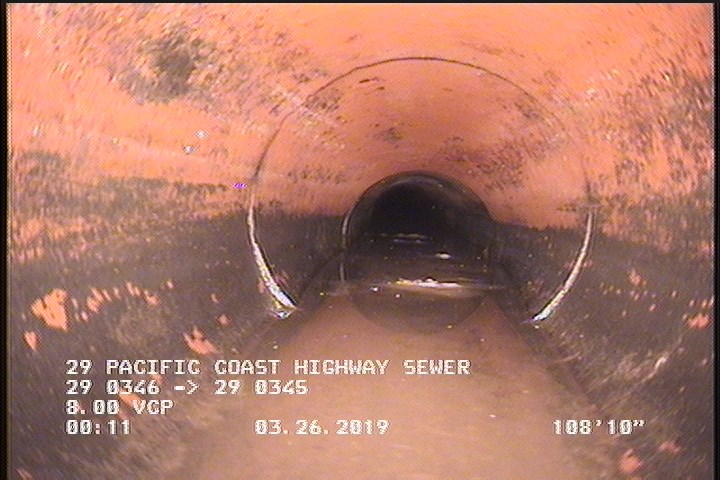 Water Level, Sag in pipe, 50 %of cross sectional area, Start
