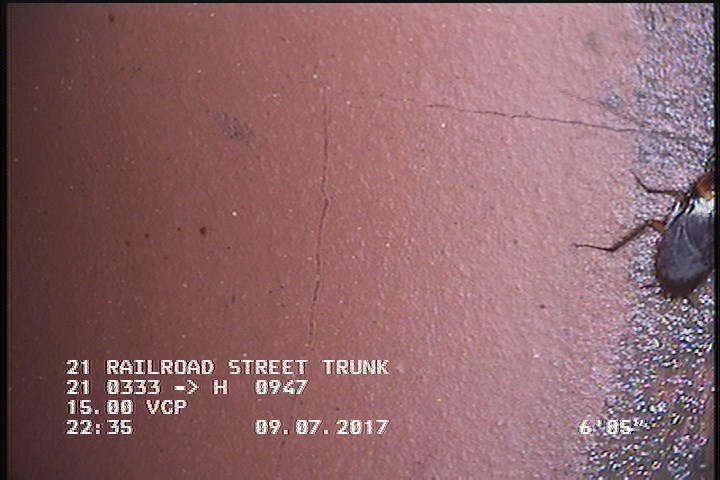 Crack Multiple, from 07 to 05 o'clock, within 8 inches of joint: YES, Start