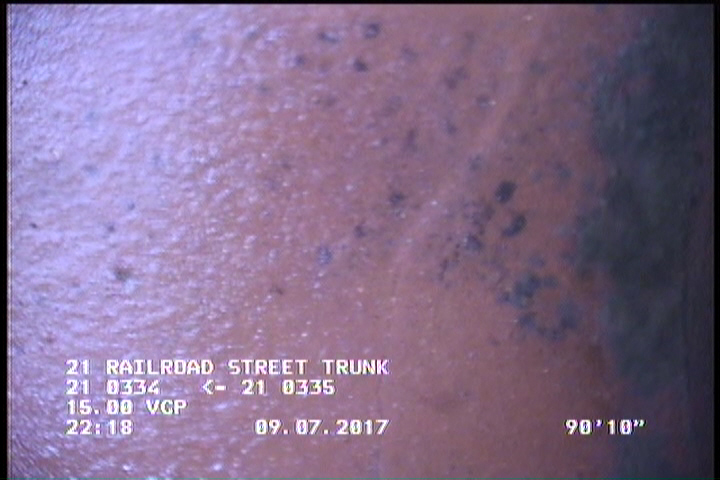 Crack Multiple, from 07 to 05 o'clock, within 8 inches of joint: YES