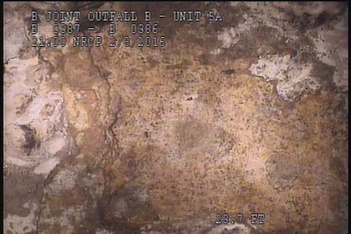Surface Spalling, from 09 to 03 o'clock, within 8 inches of joint: YES, Start - LAITANCE COAT PEELING BLISTERING