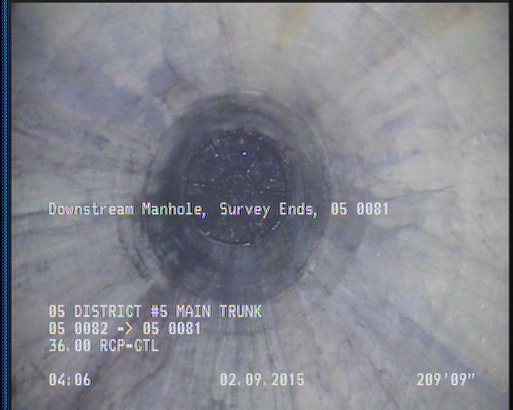 Downstream Manhole, Survey Ends - 05 0081
