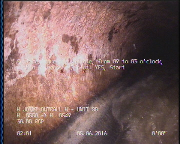 Surface Aggregate Visible, from 09 to 03 o'clock, within 8 inches of joint: YES, Start