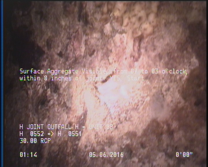 Surface Aggregate Visible, from 09 to 03 o'clock, within 8 inches of joint: YES, Start