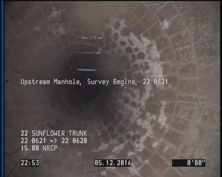 Upstream Manhole, Survey Begins - 22 0621