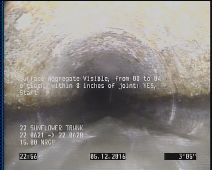 Surface Aggregate Visible, from 08 to 04 o'clock, within 8 inches of joint: YES, Start