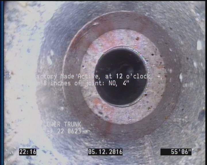 Tap Factory Made Active, at 12 o'clock, -, within 8 inches of joint: NO, 4"