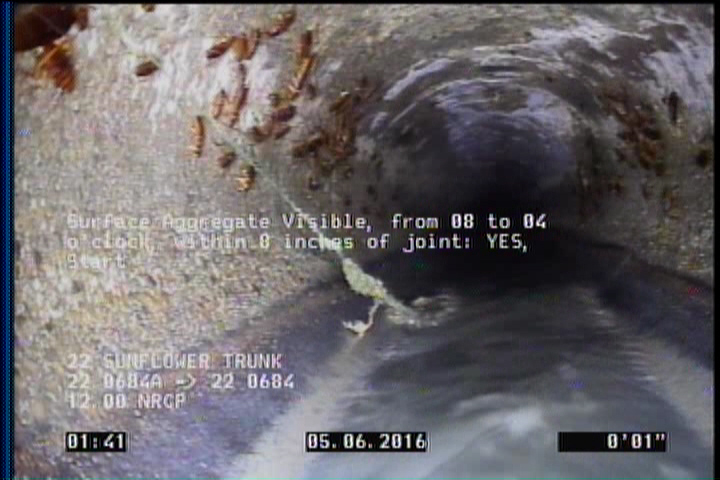 Surface Aggregate Visible, from 08 to 04 o'clock, within 8 inches of joint: YES, Start