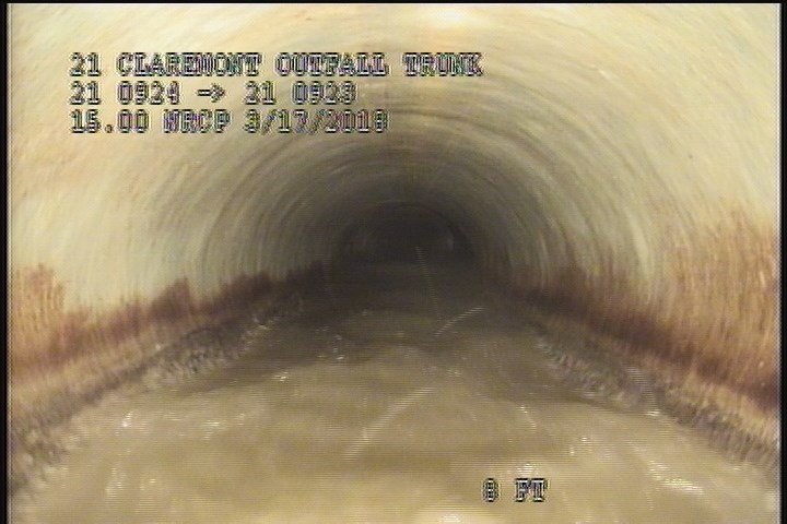 Upstream Manhole, Survey Begins - 2:26 PM
