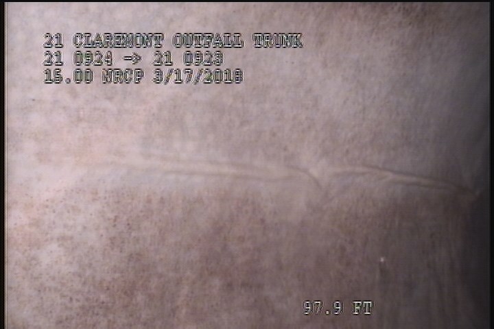 Lining Failure Wrinkled, from 11 to 12 o'clock, within 8 inches of joint: YES, Start