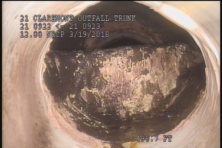 Upstream Manhole, Survey Ends - 11:05 AM, POSSIBLE STOP LOG/WEIR AT MH 923