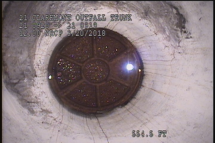 Downstream Manhole, Survey Ends - 01:13 PM