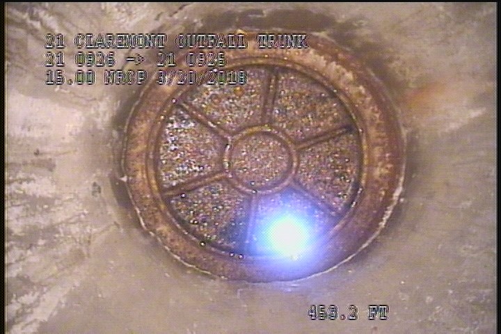 Downstream Manhole, Survey Ends - 11:16 AM