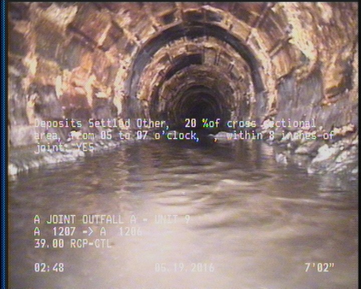 Deposits Settled Other, 20 %of cross sectional area, from 05 to 07 o'clock, , within 8 inches of joint: YES