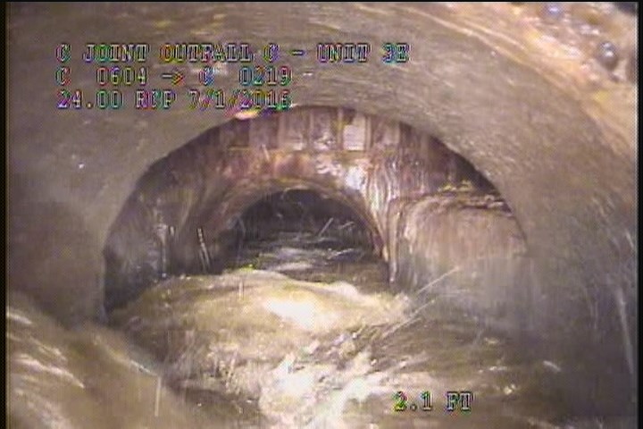 Upstream Manhole, Survey Ends - ABLE TO SEE MH. C 219