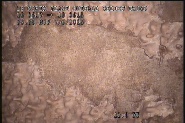 Surface Spalling, from 11 to 01 o'clock, within 8 inches of joint: NO - PEELING CONCRETE