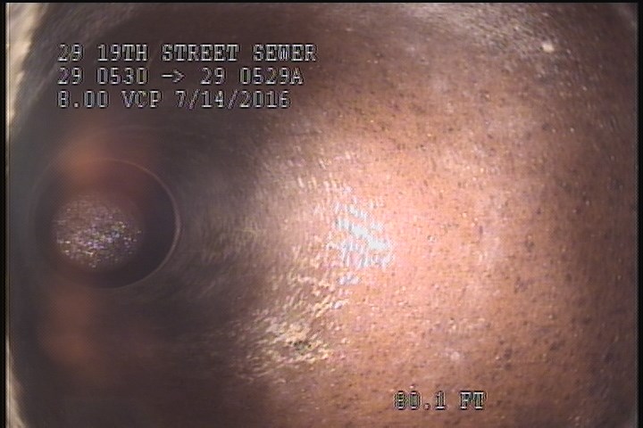 Tap Break-In Active, at 03 o'clock, -, within 8 inches of joint: NO, 6"