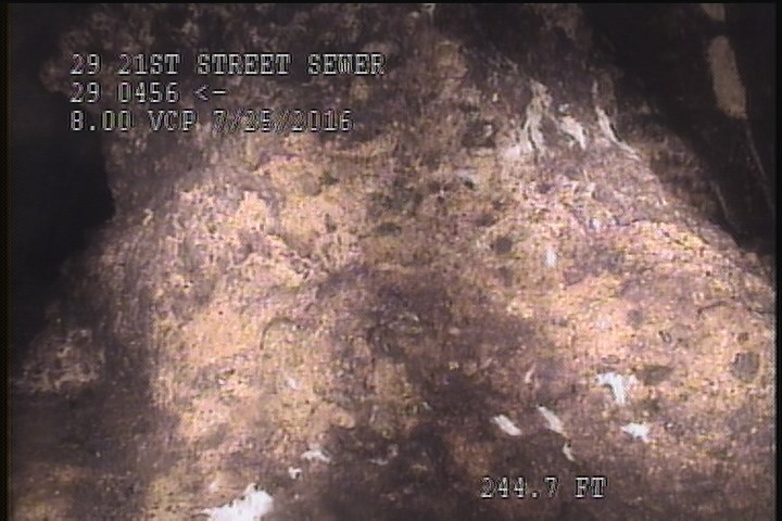 Upstream Manhole, Survey Ends - 90% GREASE