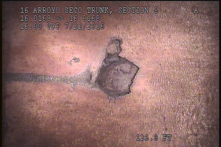 Repair Patch, at 12 o'clock, within 8 inches of joint: YES - 1" X1" POSSIBLE REPAIR