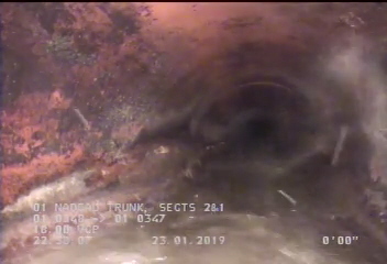 Deposits Attached Grease, 5 %of cross sectional area, from 04 to 08 o'clock, , within 8 inches of joint: YES, Start