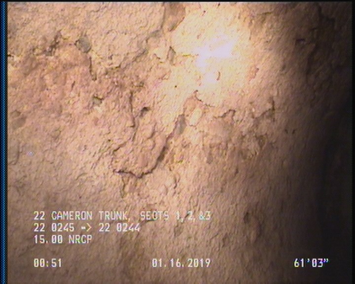 Surface Spalling, from 09 to 03 o'clock, within 8 inches of joint: YES, Start