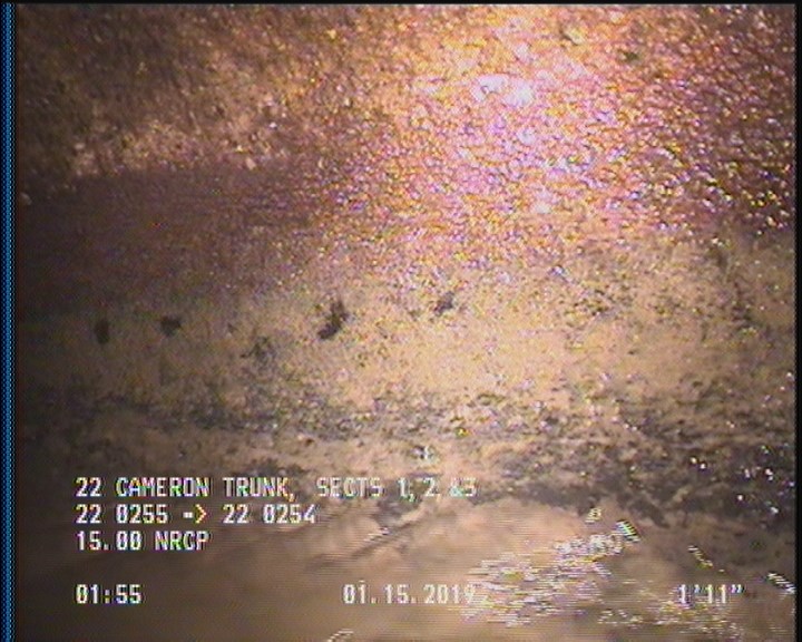 Deposits Attached Grease, 5 %of cross sectional area, from 04 to 08 o'clock, , within 8 inches of joint: YES, Start